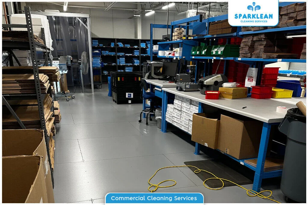 Warehouse Floor Cleaning by Sparklean Cleaning Services
