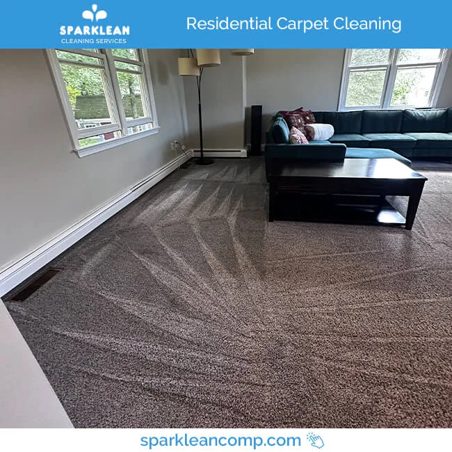 Residential Carpet Cleaning - Sparklean Services, Enhanced Appearance, Prolonged Lifespan, Improved Indoor Air Quality Odor Elimination Pre-Inspection Drying