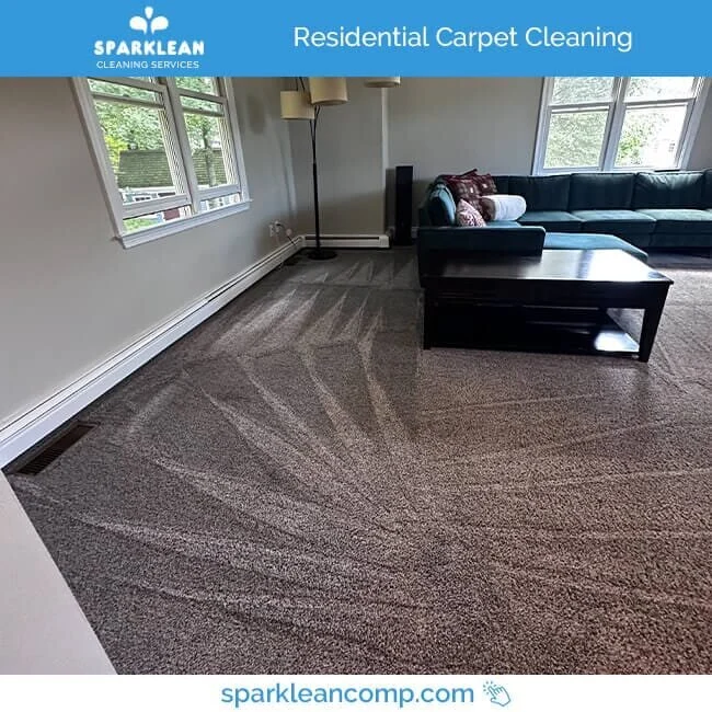Residential Carpet Cleaning - Sparklean Services, Enhanced Appearance, Prolonged Lifespan, Improved Indoor Air Quality Odor Elimination Pre-Inspection Drying
