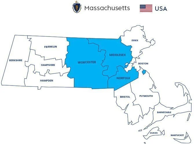 Proudly Serving +47 Locations - Across Central Massachusetts - Sparklean Cleaning Services